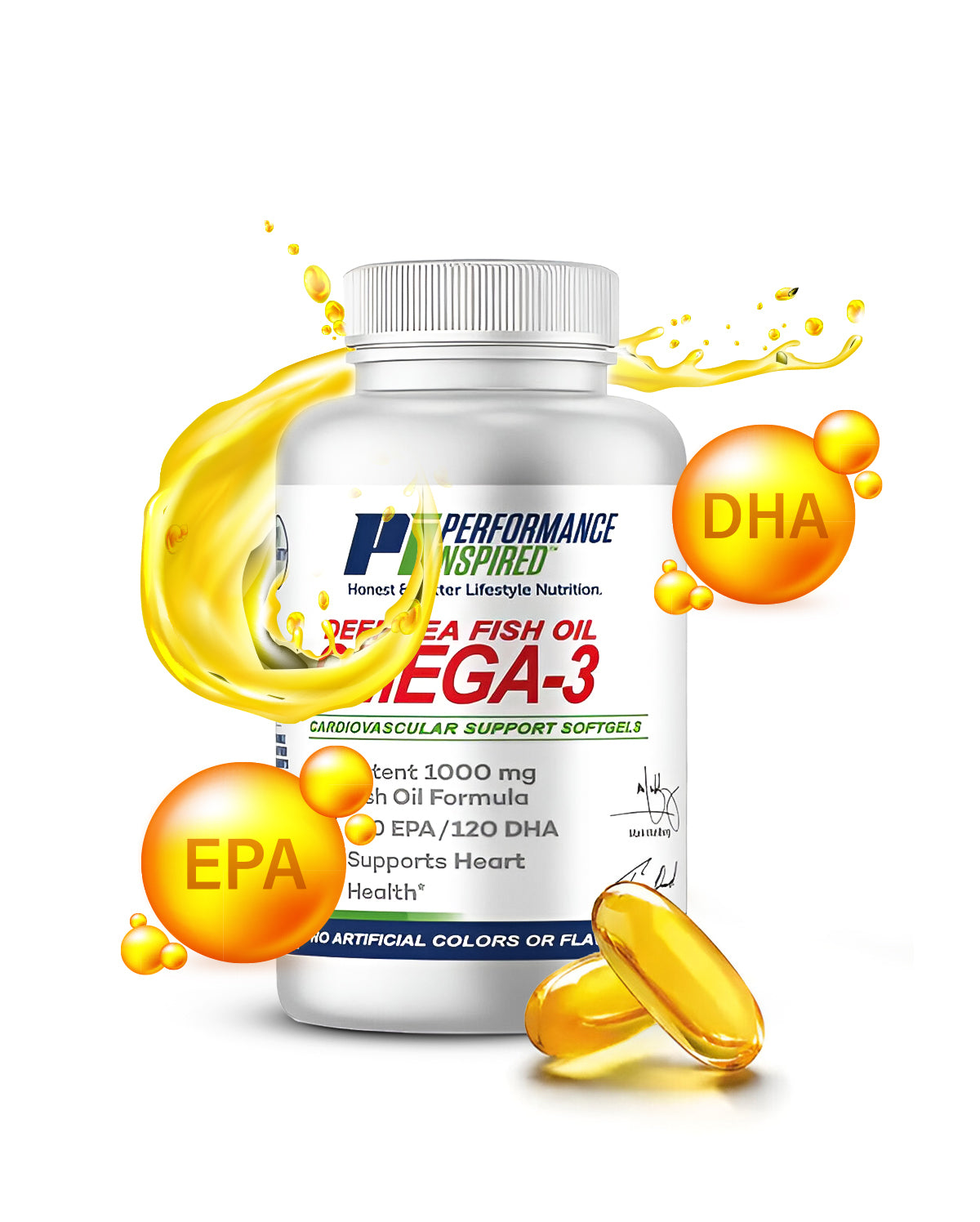 Omega 3 - Purified Fish Oil - 120 Softgels